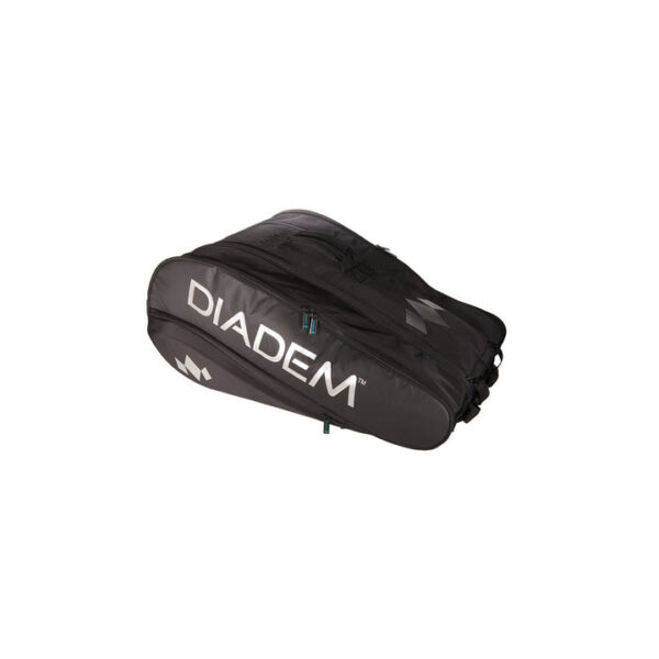 Diadem Tour 12 Pack Nova Racket Bag (Black/Chrome)